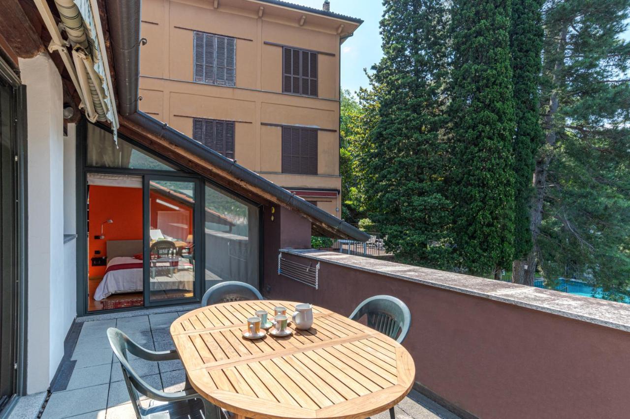 Apartament Apt With Terrace And Shared Pool! Lake View! Nesso Zewnętrze zdjęcie